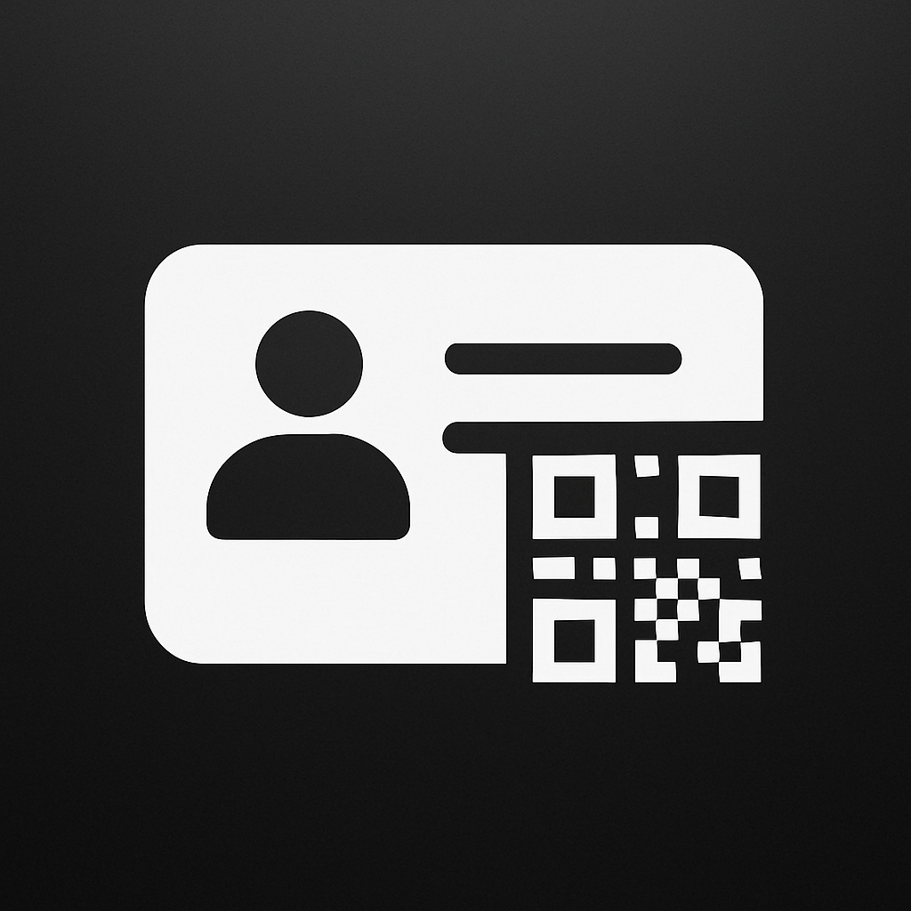 Business Card Creator QR Logo