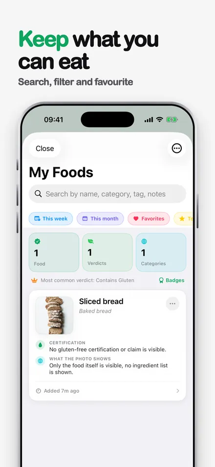 GlutenLens Gluten Content AI screenshot 4
