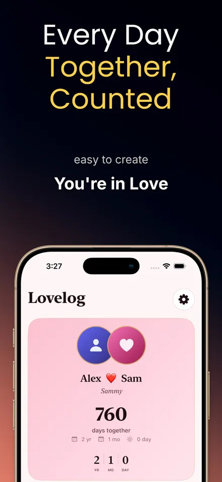 LoveLog Days Together screenshot 1