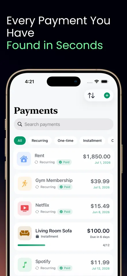 Payment Tracker: PayLog screenshot 2